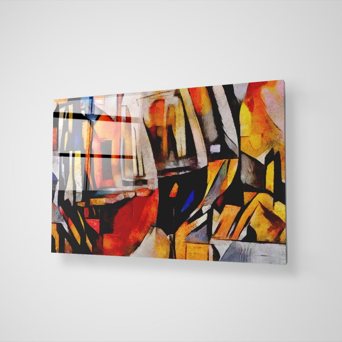 Wallity Pintura decorativa de vidrio templado Multicolor 40 x 60 cm